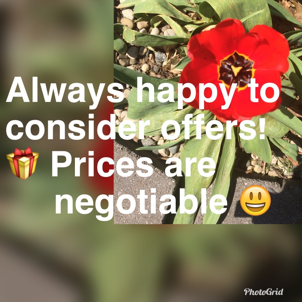Negotiable prices! Make me an offer!